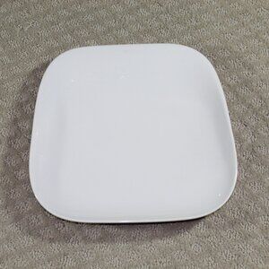 Kahla White Asymmetrical Geometric Elixyr 10.5" Porcelain Plate